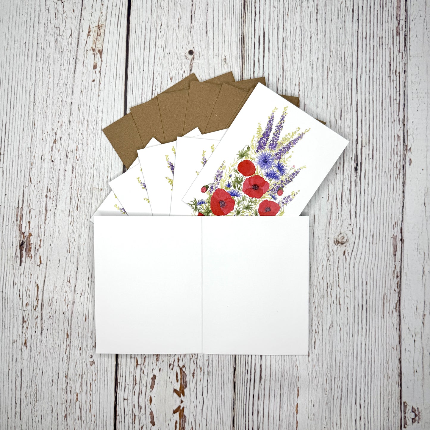 Note Cards, 6pk - Wildflower Mix